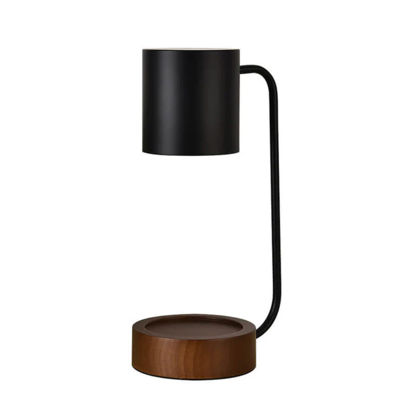 Modern Candle Warmer Lamp with Wooden Base