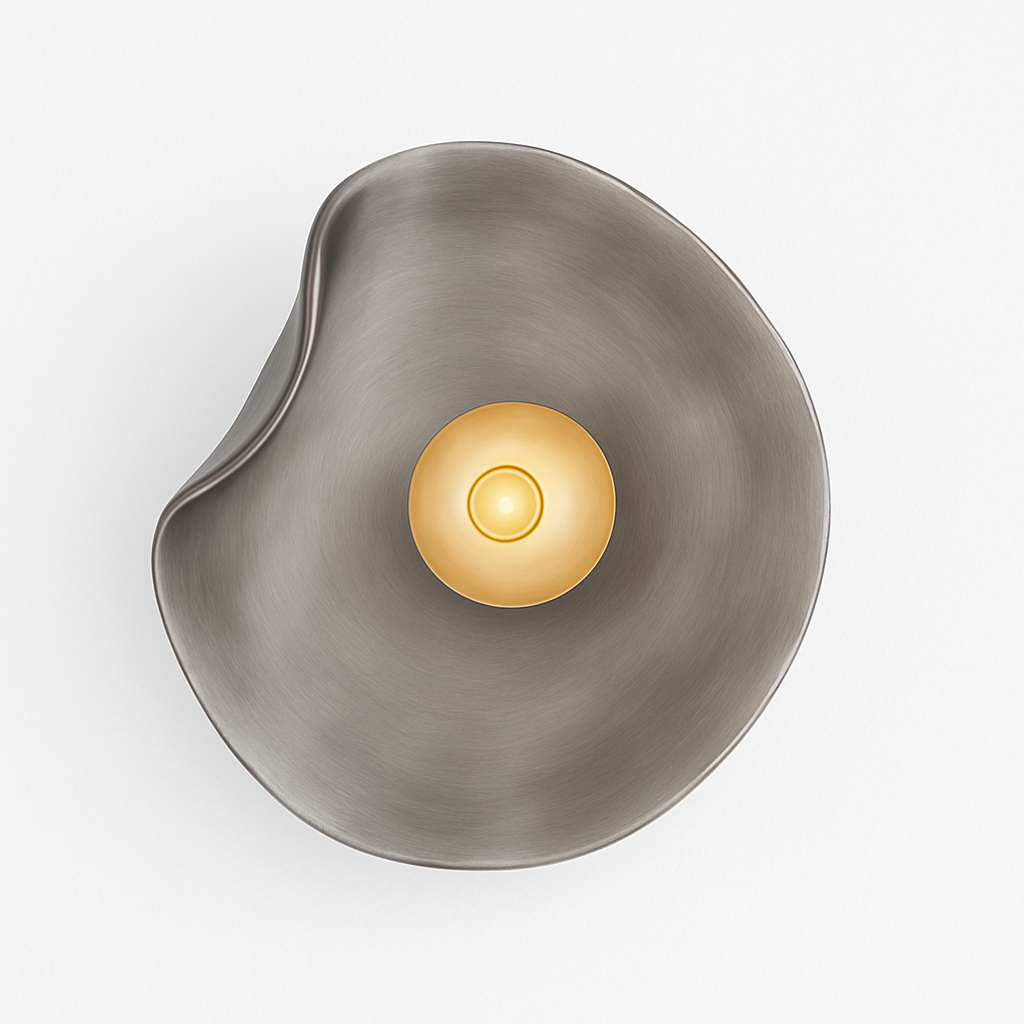 Wabi-Sabi Organic Wall Sconce with Sculptural Japandi Design