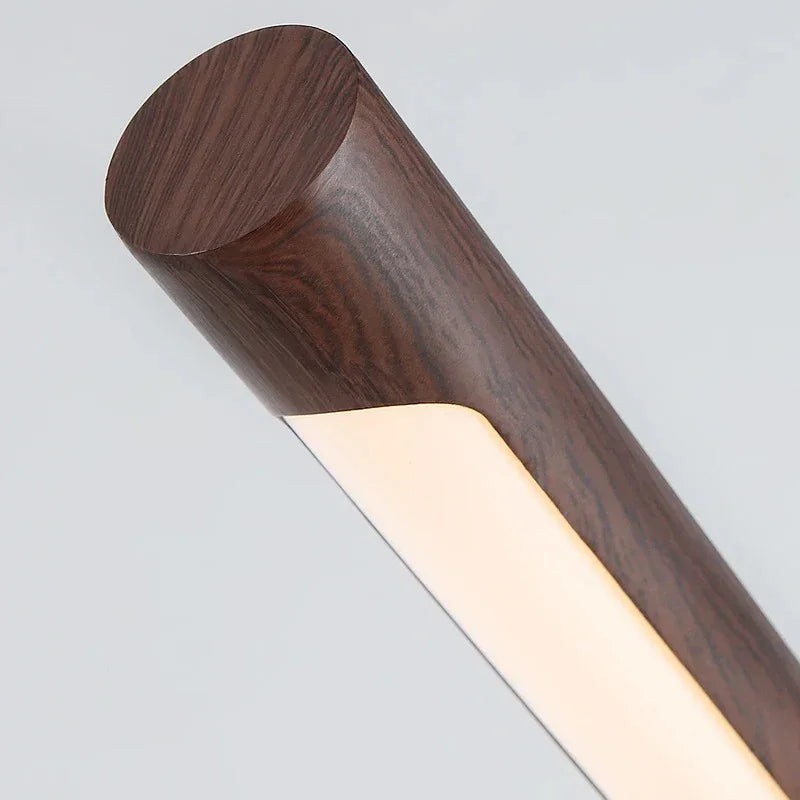 Modern Desk Lamp with Metal and Wood Bar Light