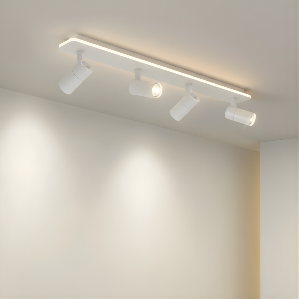 Modern Dual Spotlight Ceiling Bar Light