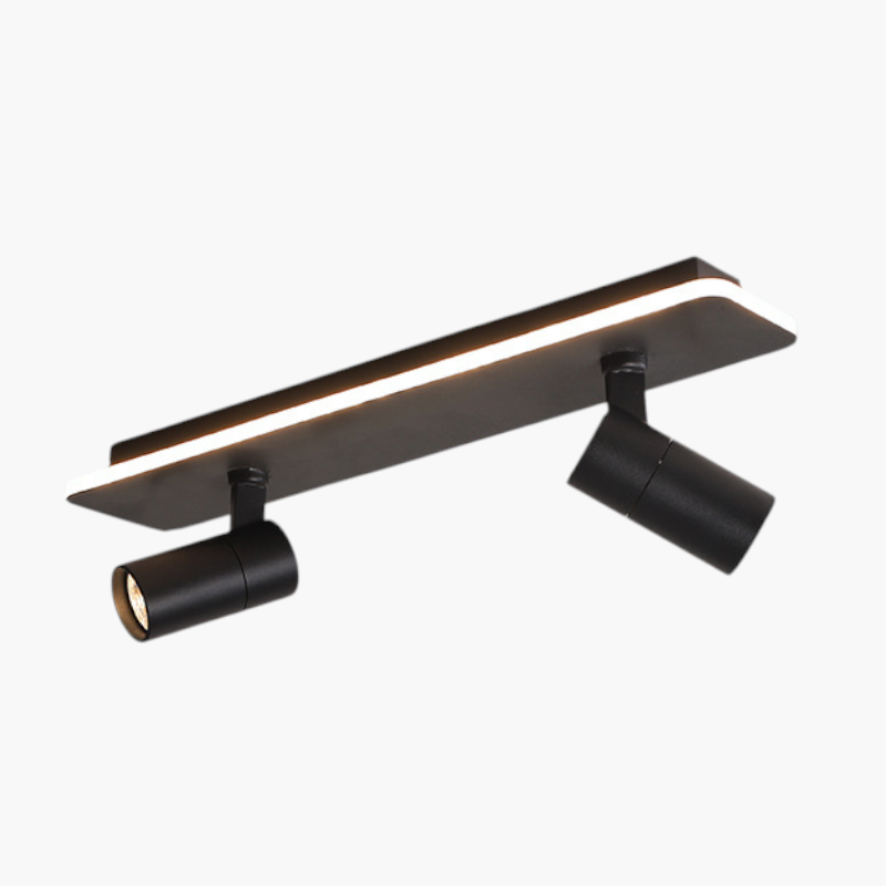 Modern Dual Spotlight Ceiling Bar Light