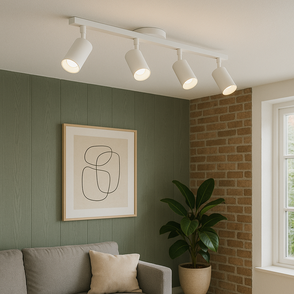 Modern Four Head Ceiling Spotlights