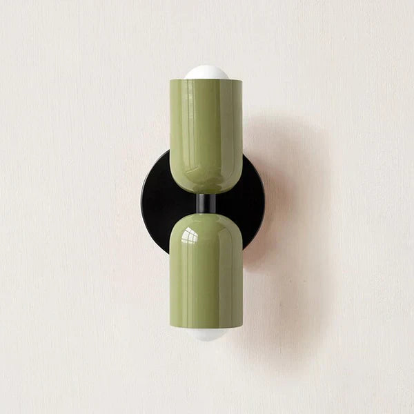 Modern Garden Wall Light with Dual LED Glow