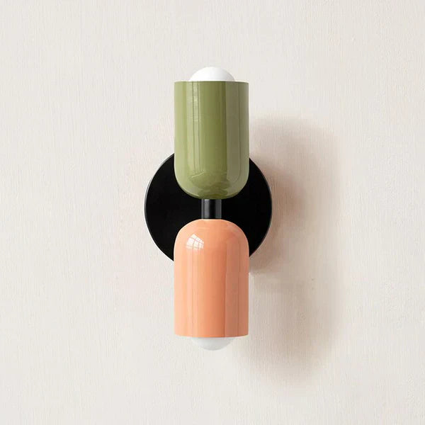 Modern Garden Wall Light with Dual LED Glow