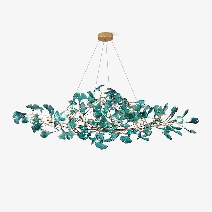 Modern Ginkgo Leaf Dining Room Chandelier with Artistic Design
