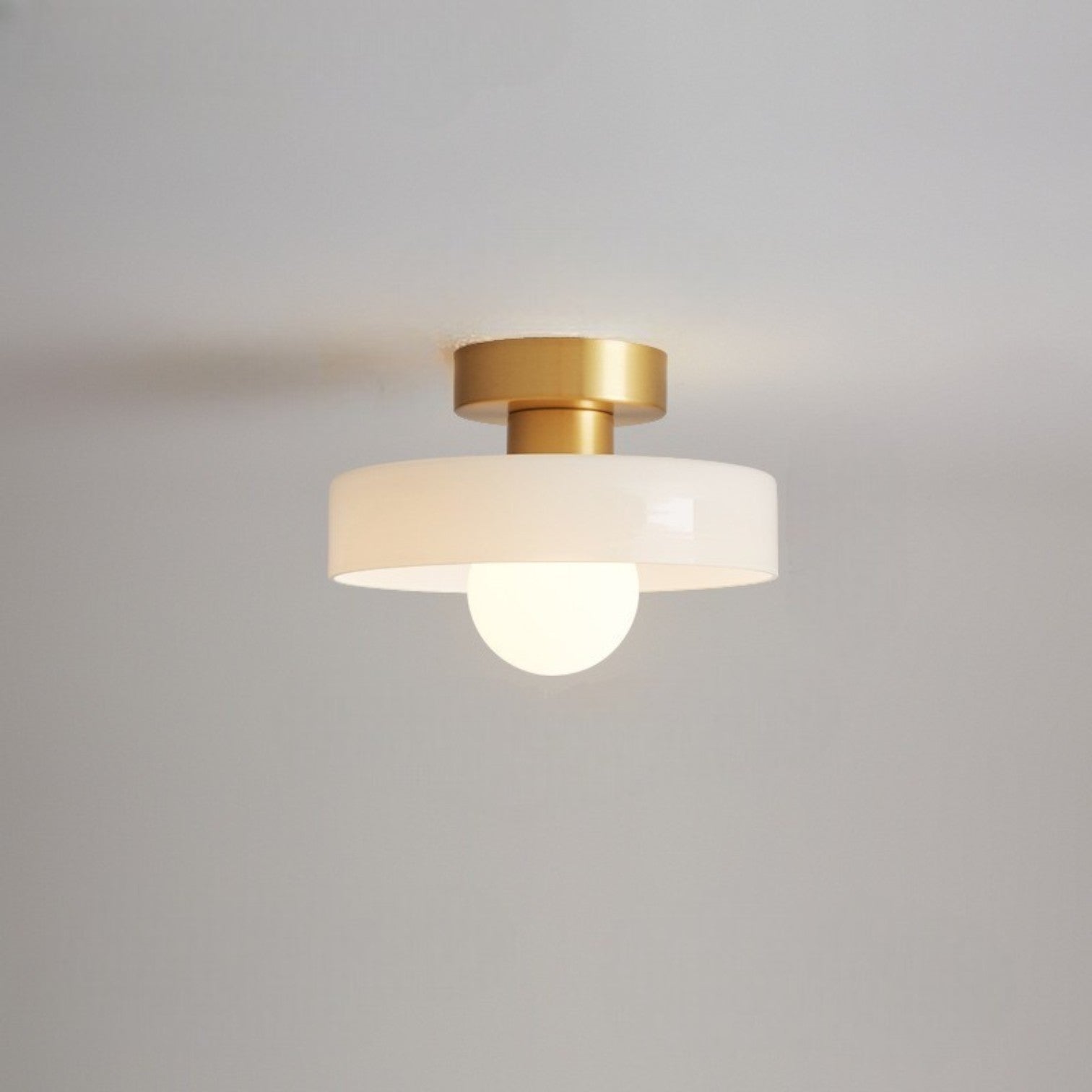 Modern Glass Ceiling Light with Bauhaus Style