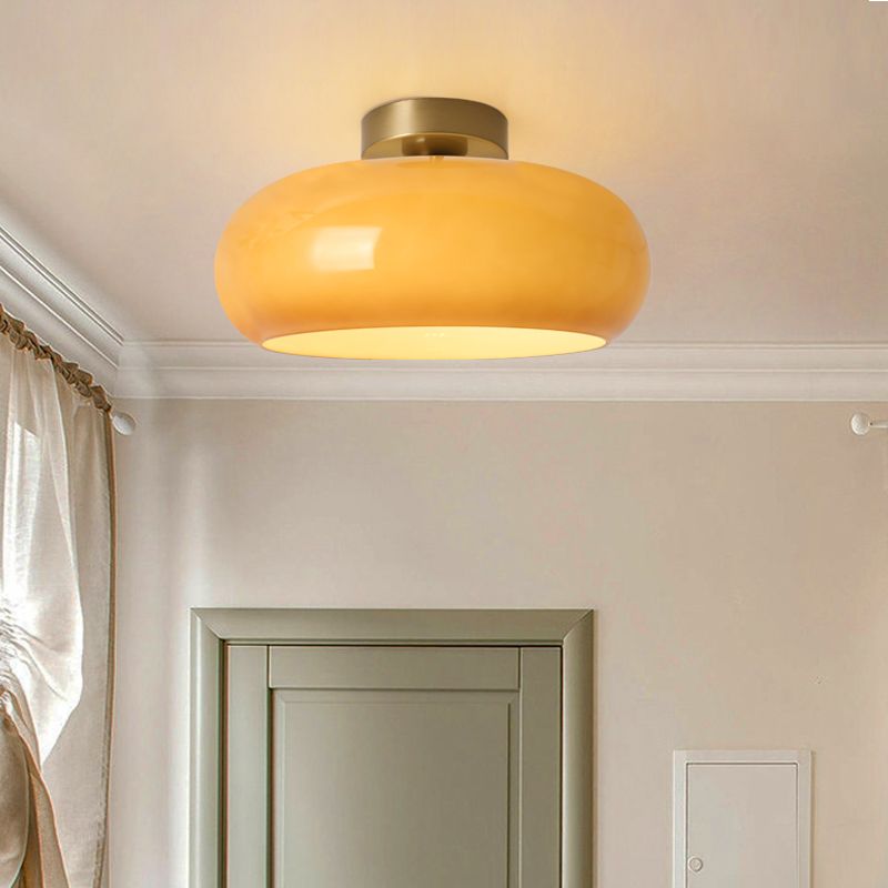 Modern Glass Flush Mount Ceiling Light