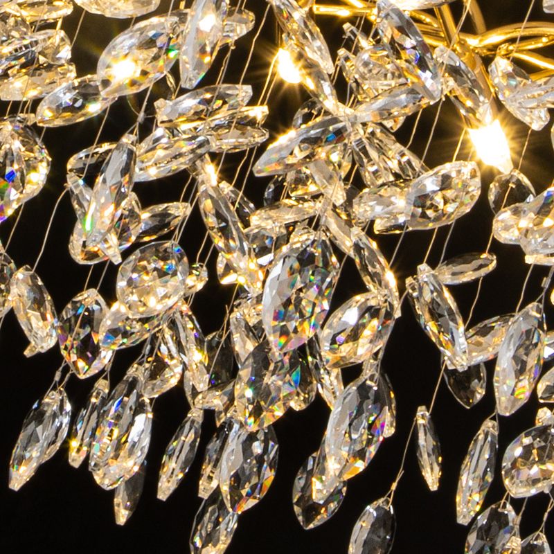 Modern Gold Branch Crystal Chandelier | Glass & Crystal Lighting