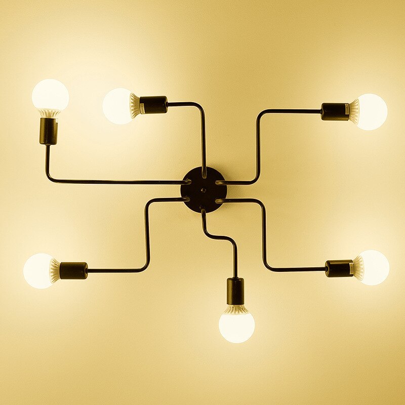 Modern Industrial Multi-Arm Ceiling Light