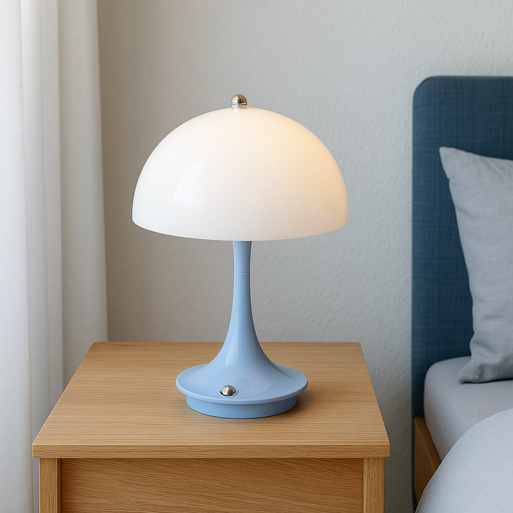 Modern Mushroom Table Lamp with Warm Ambient Glow