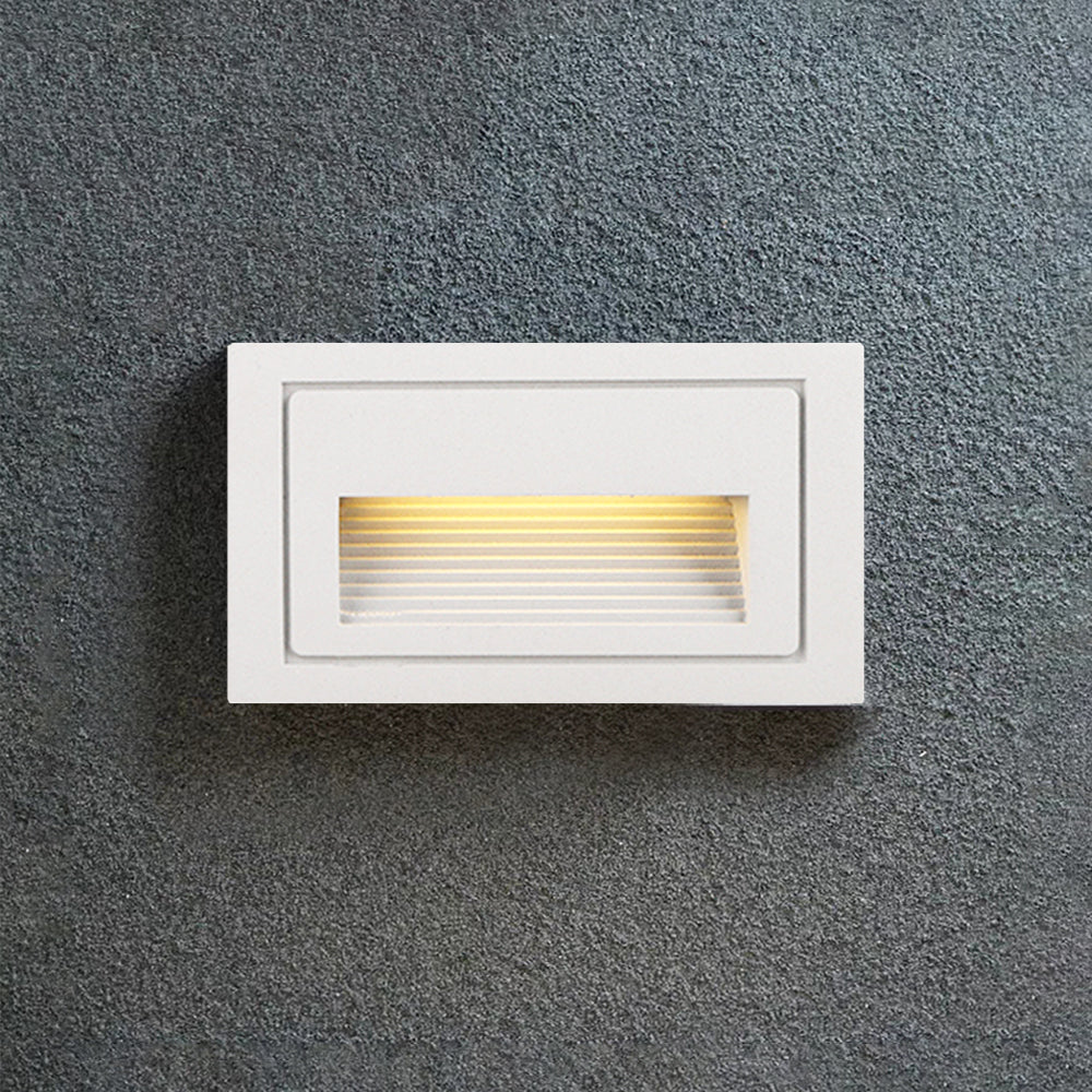 Modern Outdoor Step Light with Recessed LED