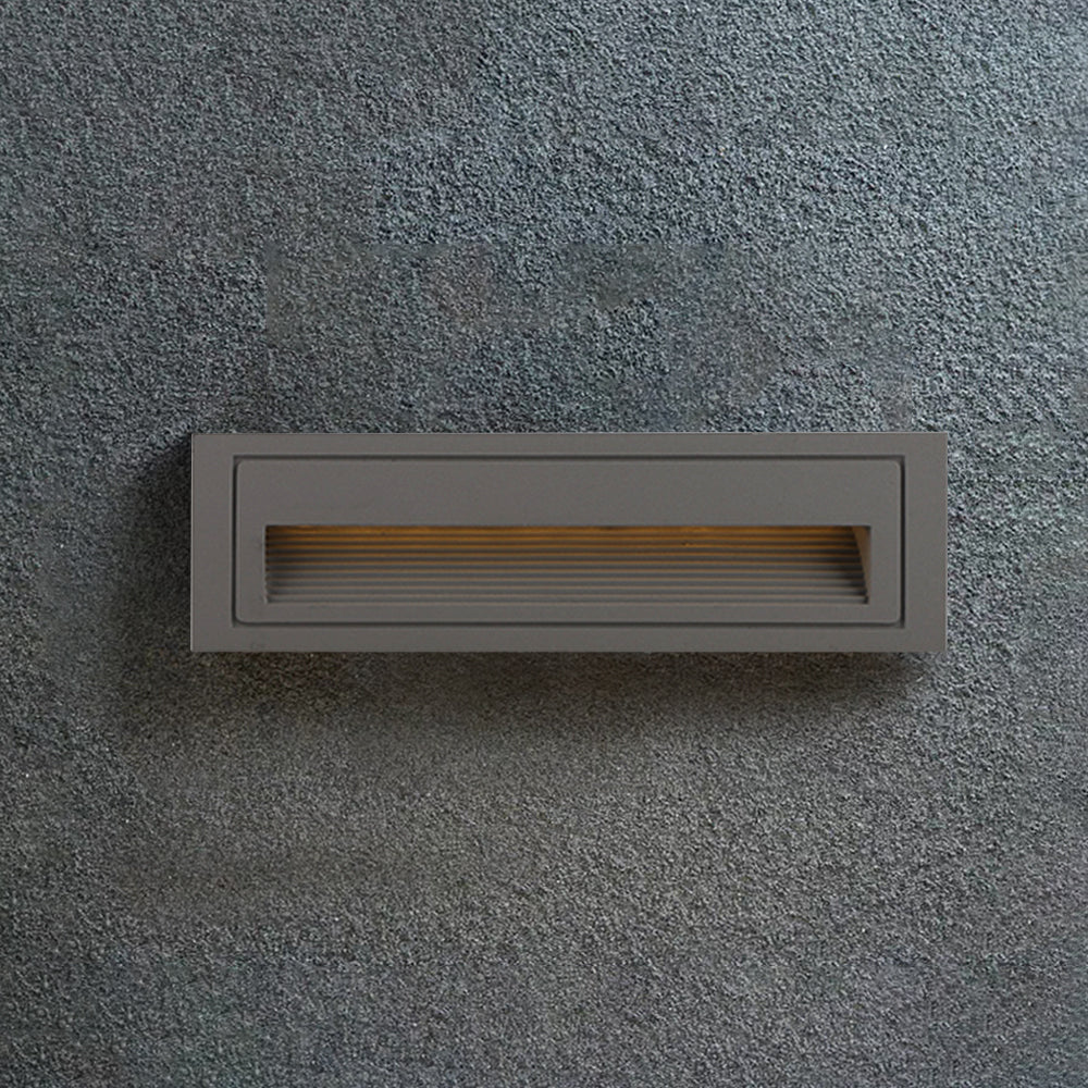 Modern Outdoor Step Light with Recessed LED