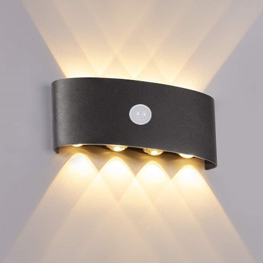 Modern Outdoor Wall Light with Up Down light Glow