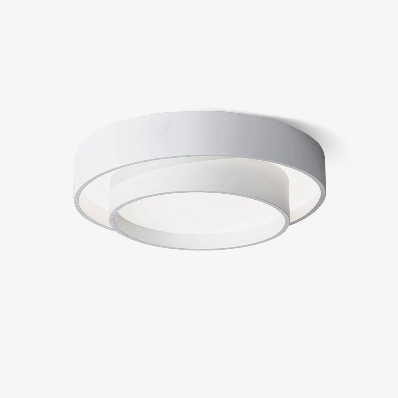 Modern Ring Ceiling Light with Black Frame