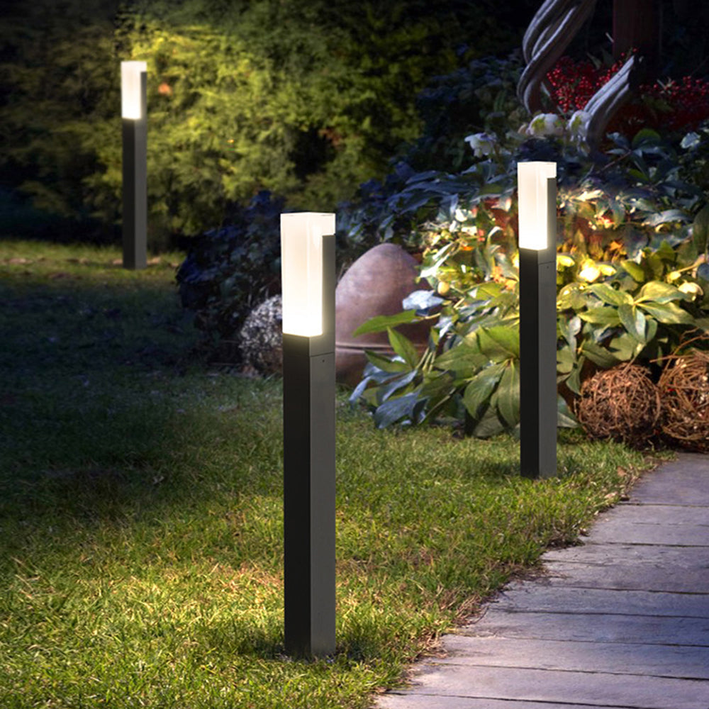 Modern Solar Exterior Lights With LED Column Design