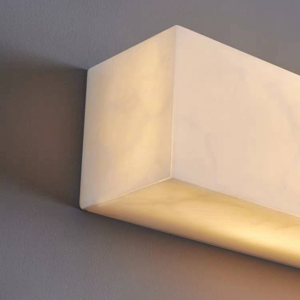 Modern Wall Sconce Light with Alabaster Glow