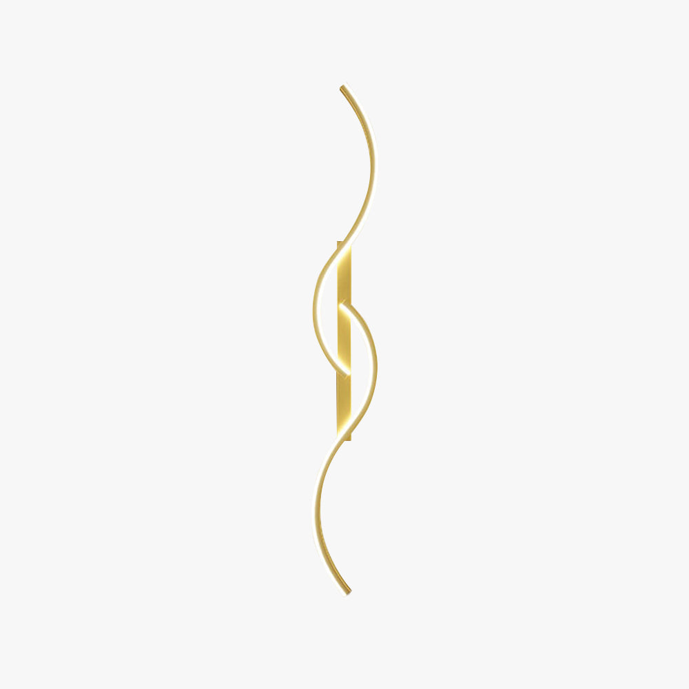 Modern & Minimalist Wave Wall Light with Curved LED Design