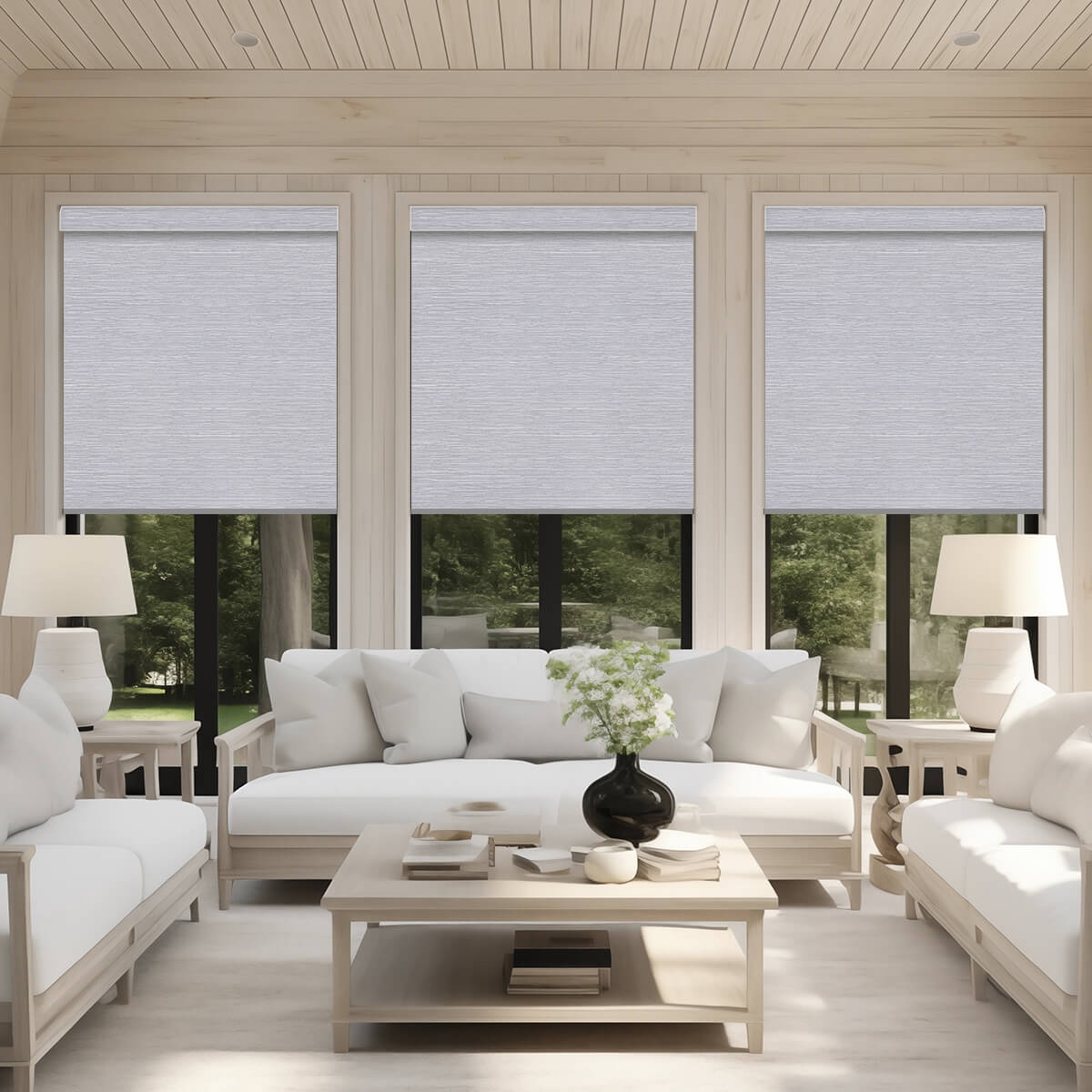 Motorized Blackout Roller Shades for Ultimate Light Control and Privacy
