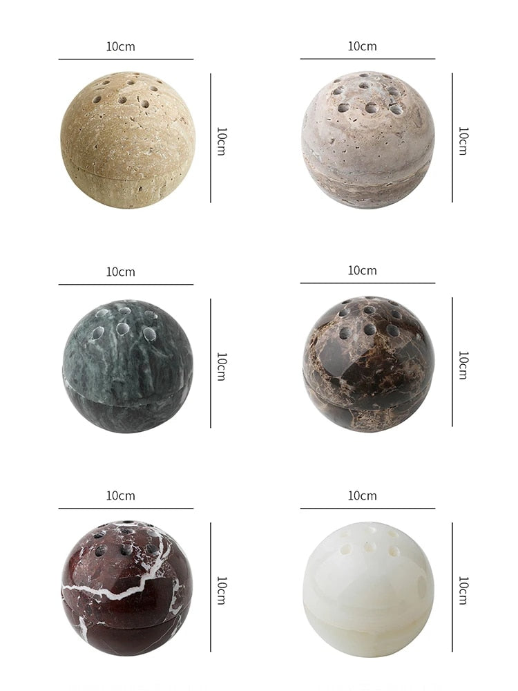 Natural Marble Incense Burner for Elegant Aromatic Ambience