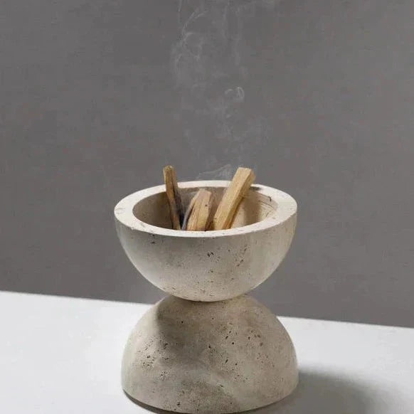 Natural Marble Incense Burner for Elegant Aromatic Ambience