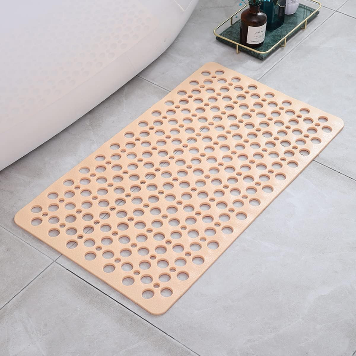 Non Slip Shower Mat with Drain Hole Design
