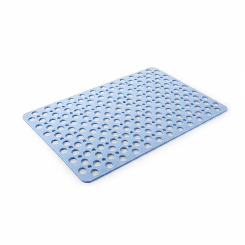 Non Slip Shower Mat with Drain Hole Design