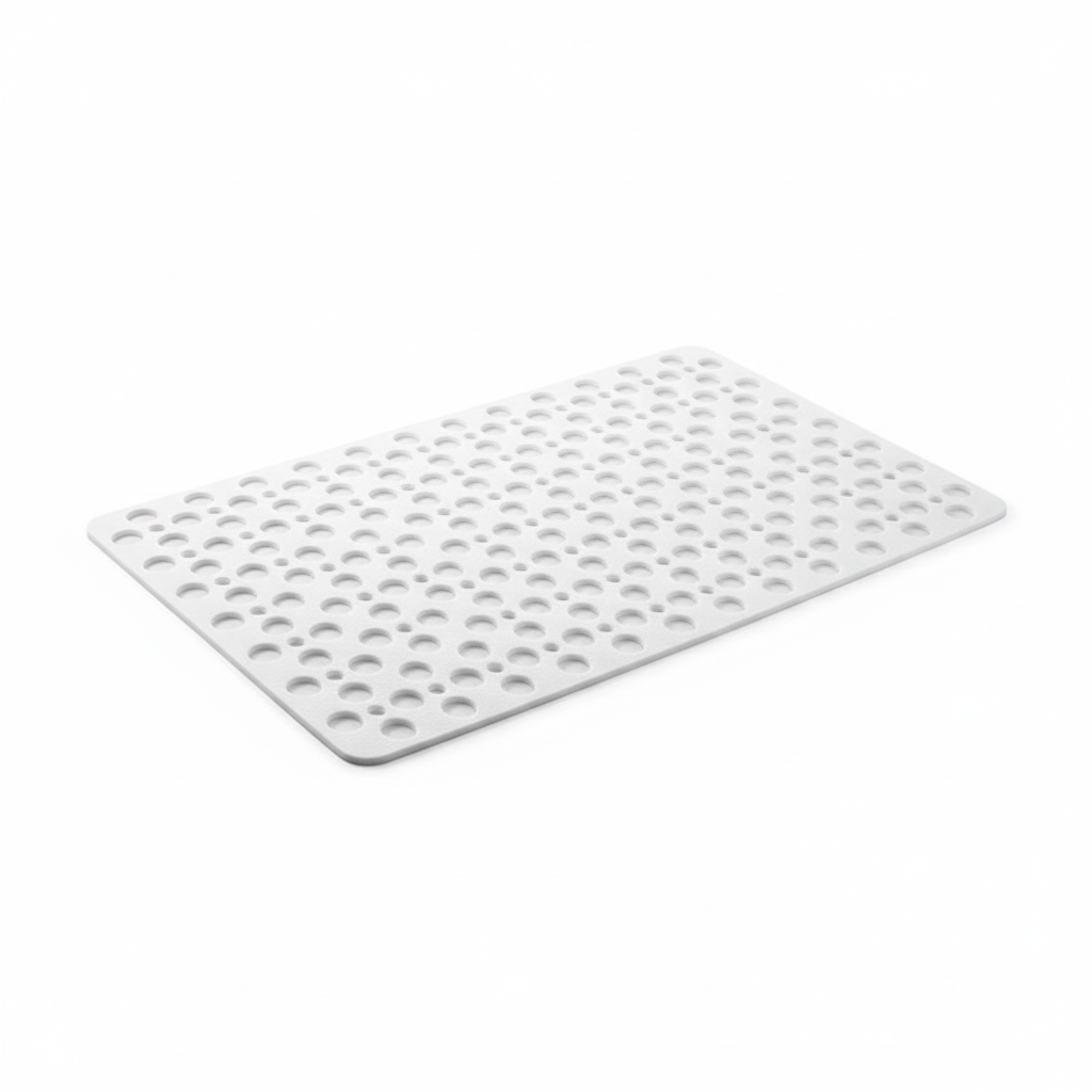 Non Slip Shower Mat with Drain Hole Design