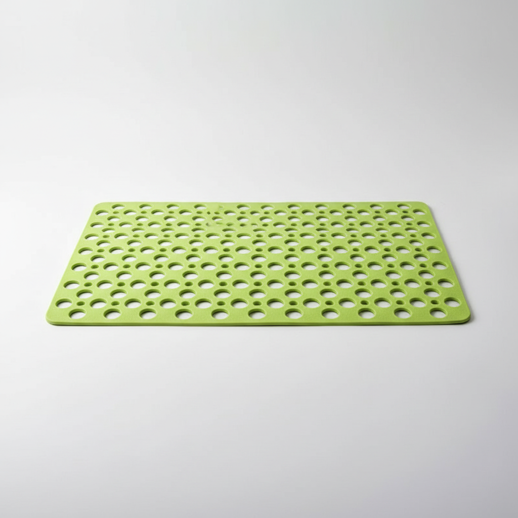Non Slip Shower Mat with Drain Hole Design