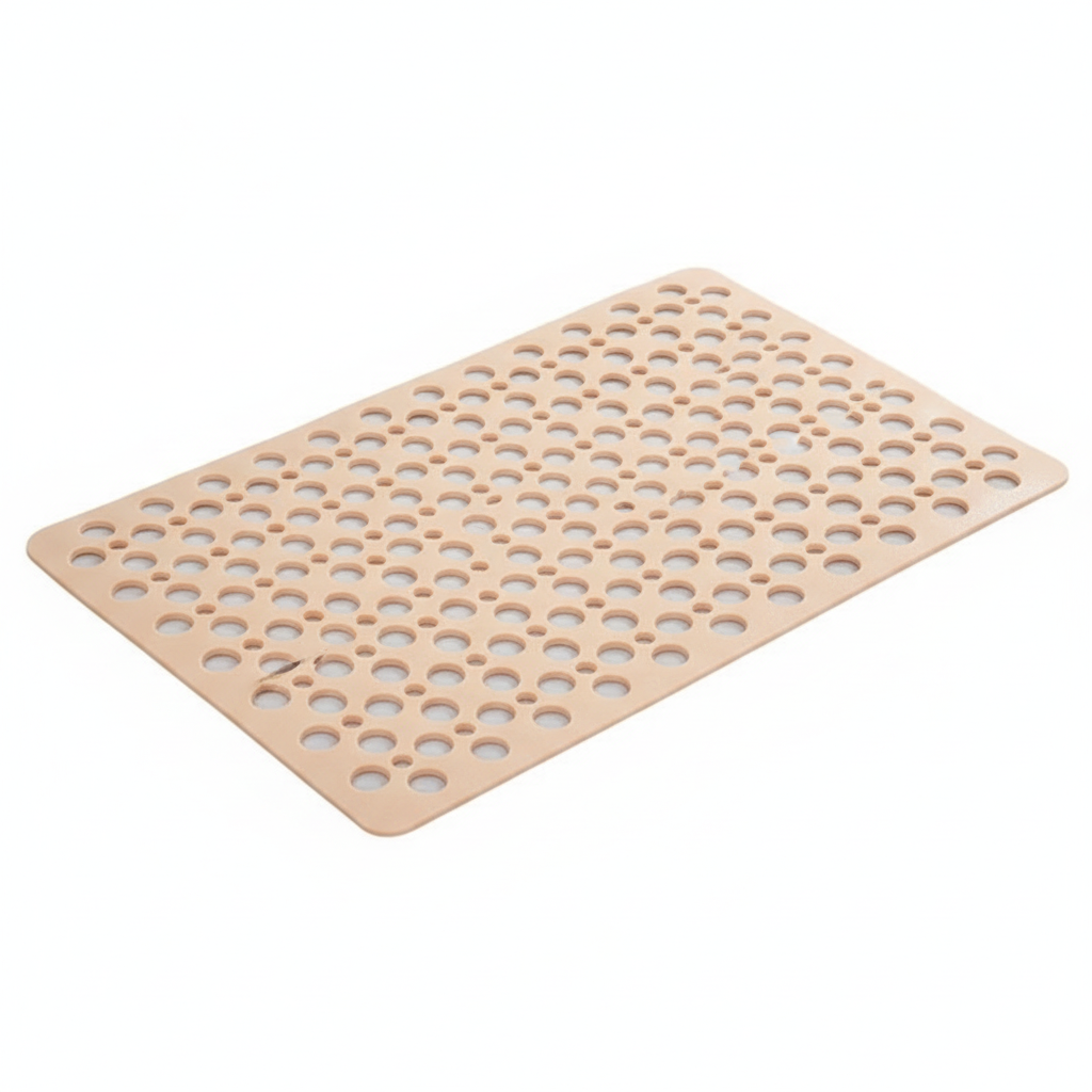 Non Slip Shower Mat with Drain Hole Design