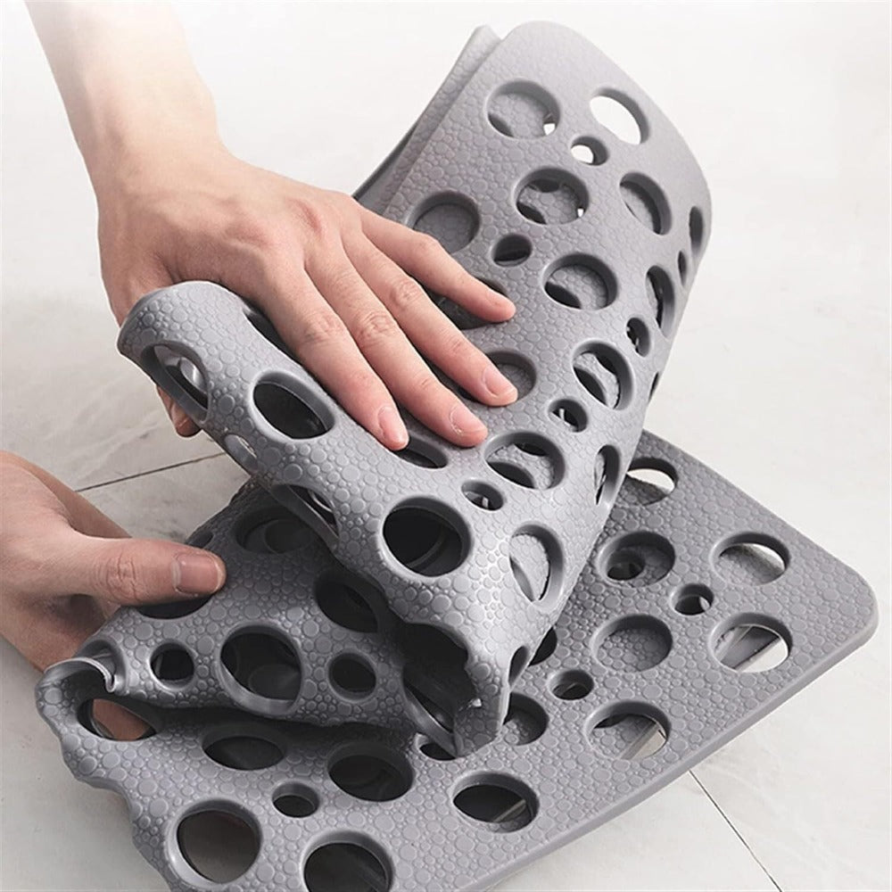 Non Slip Shower Mat with Drain Hole Design