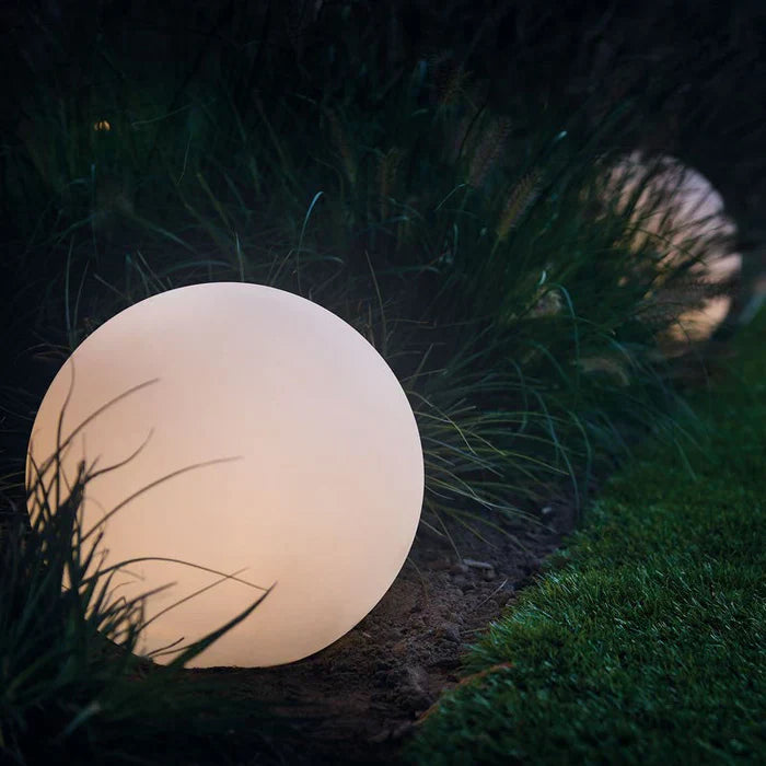Outdoor Globe Light with LED Color Glow