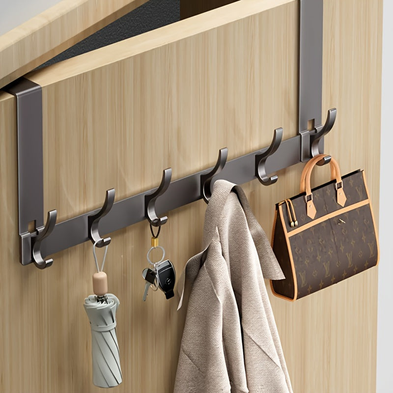 Over Door Coat Rack with Multi Hook Design