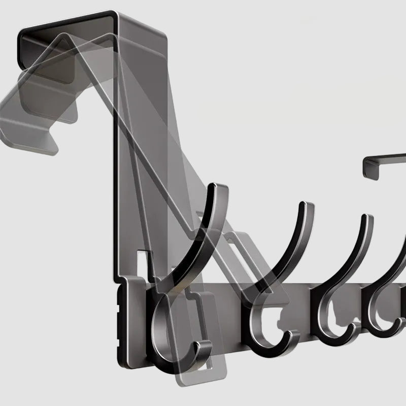Over Door Coat Rack with Multi Hook Design