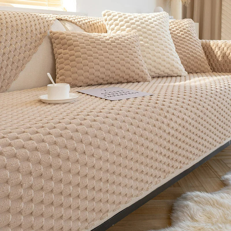 Plush Sofa Cover for Cozy Comfort and Elegant Living