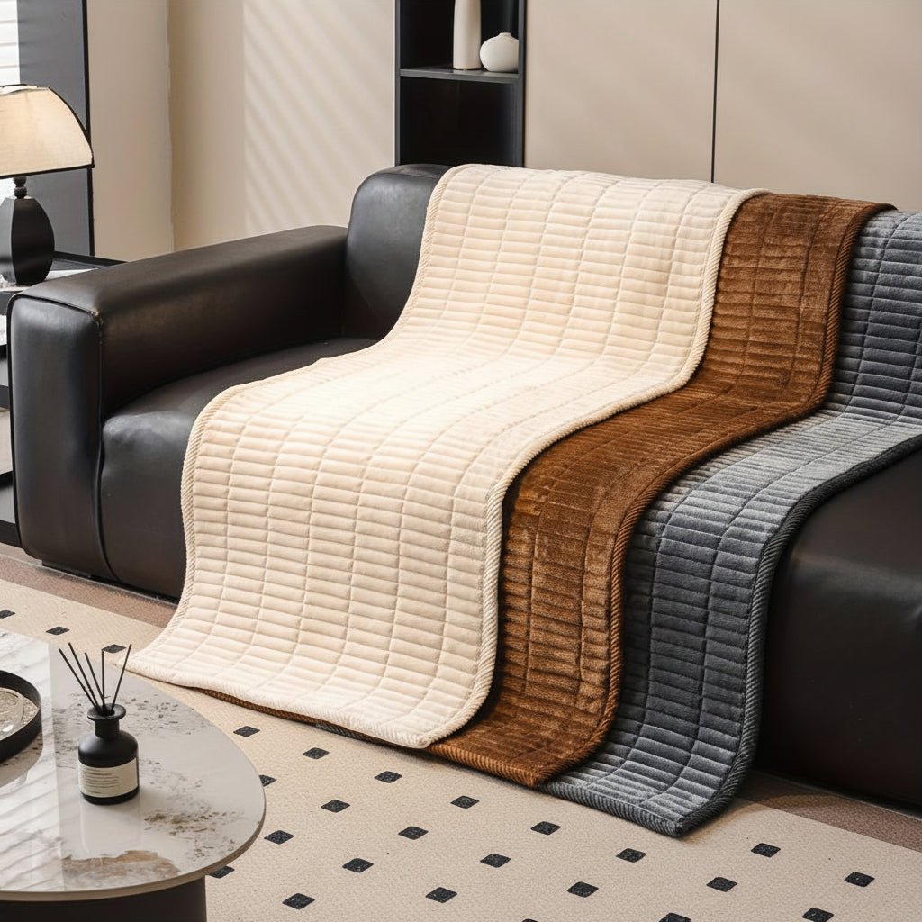 Premium Quilted Sofa Cover With Soft Microfiber Comfort