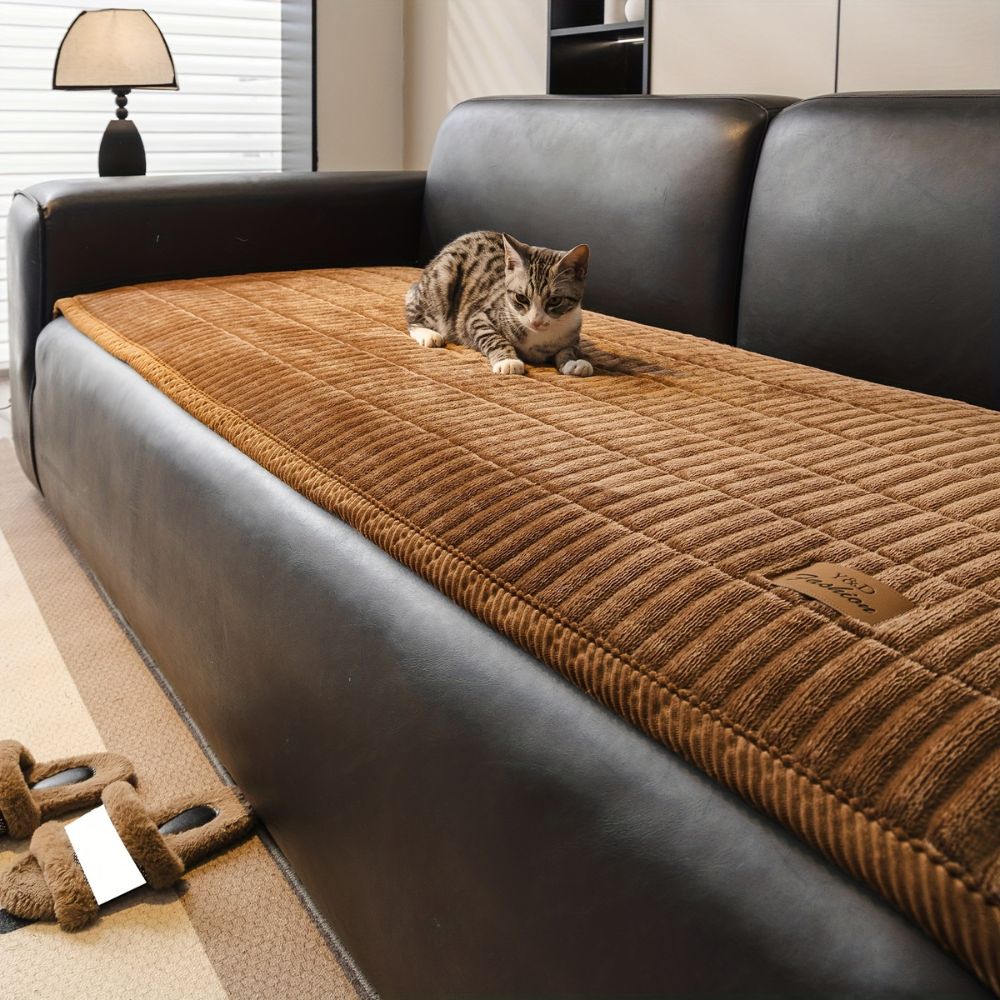 Premium Quilted Sofa Cover With Soft Microfiber Comfort