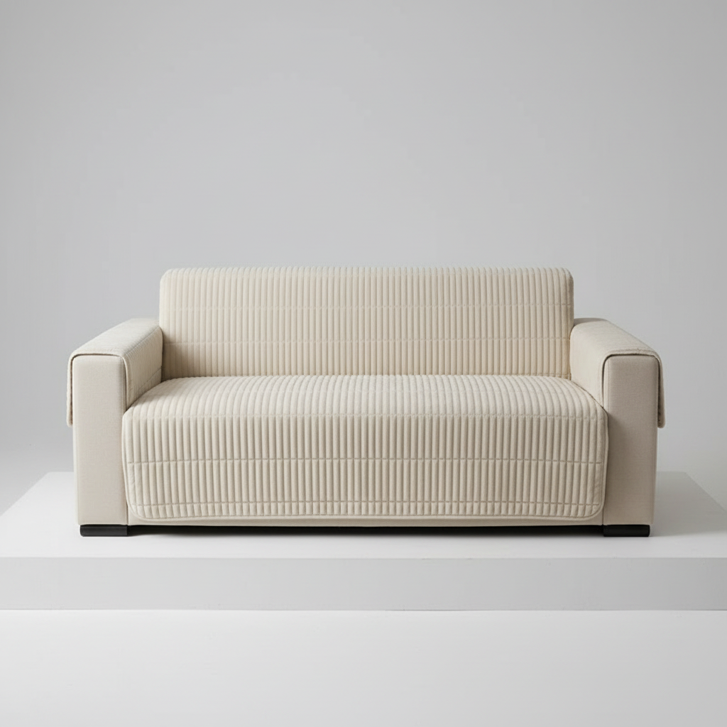 Premium Quilted Sofa Cover With Soft Microfiber Comfort
