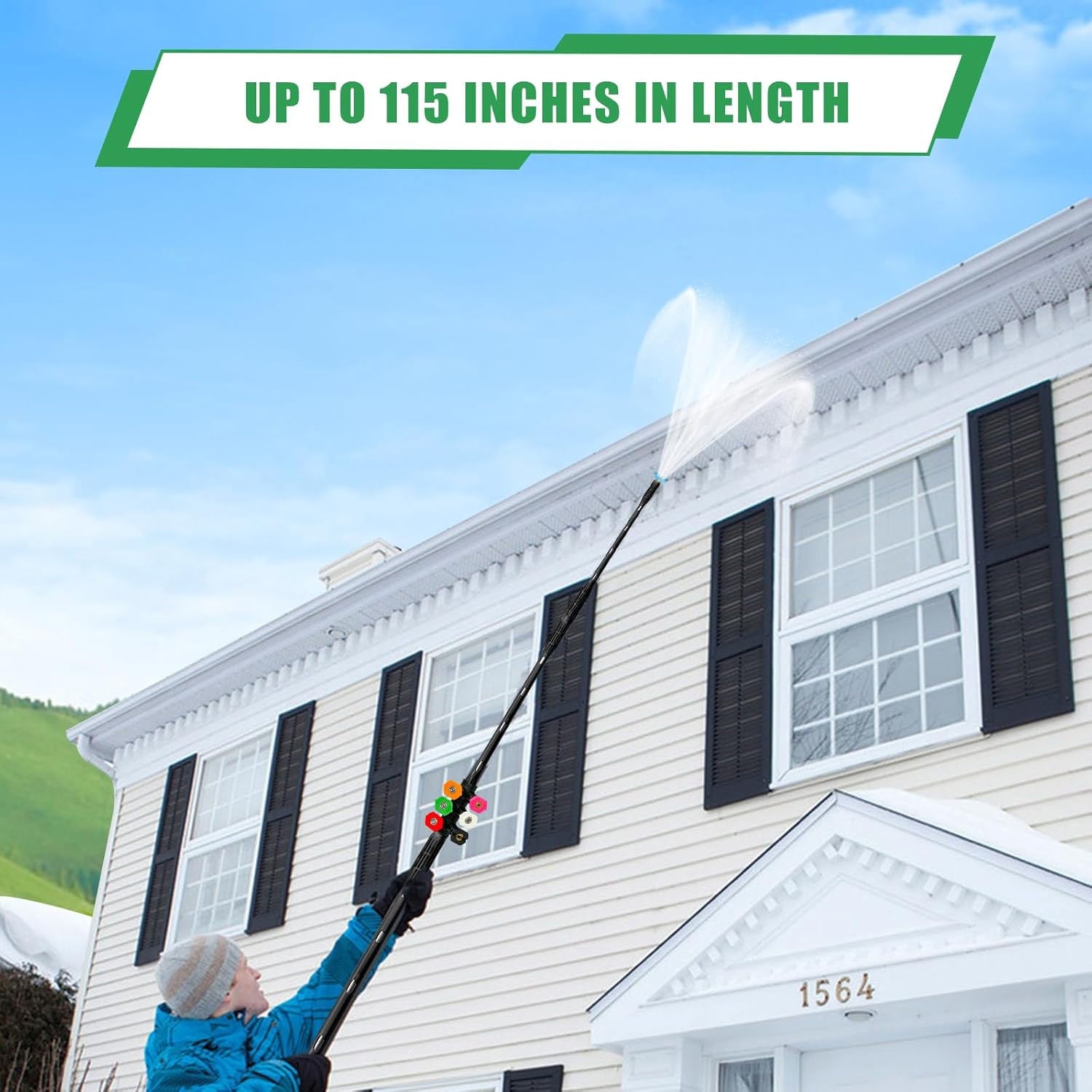 Pressure Washer Extension Wand for High Reach and Powerful Cleaning