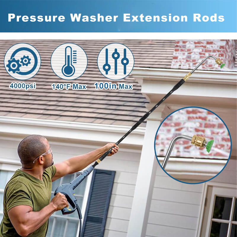 Pressure Washer Extension Wand for High Reach and Powerful Cleaning