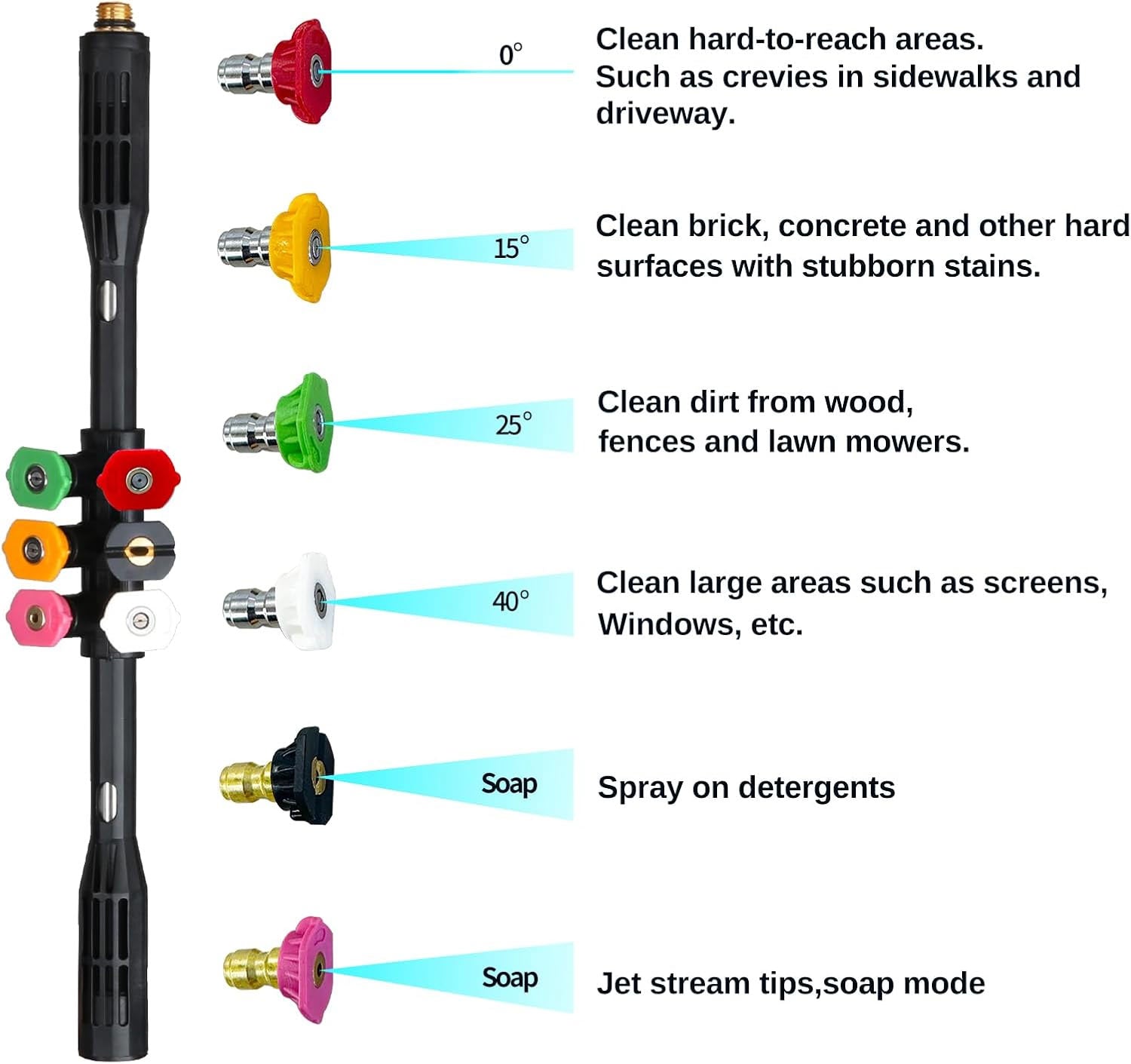 Pressure Washer Extension Wand for High Reach and Powerful Cleaning