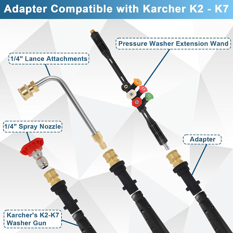 Pressure Washer Extension Wand for High Reach and Powerful Cleaning