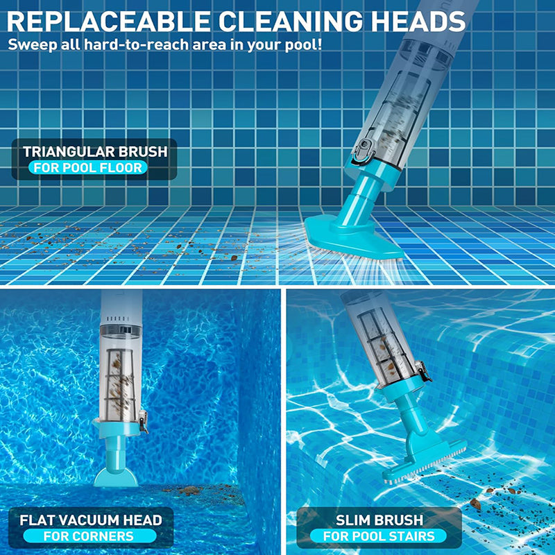 Rechargeable Pool Vacuum Cleaner for Effortless Deep Cleaning