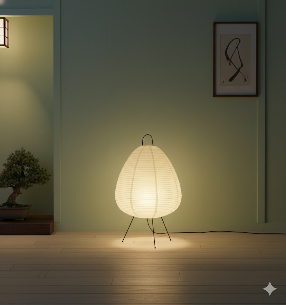 Rice Paper Tripod Ambient Lamp