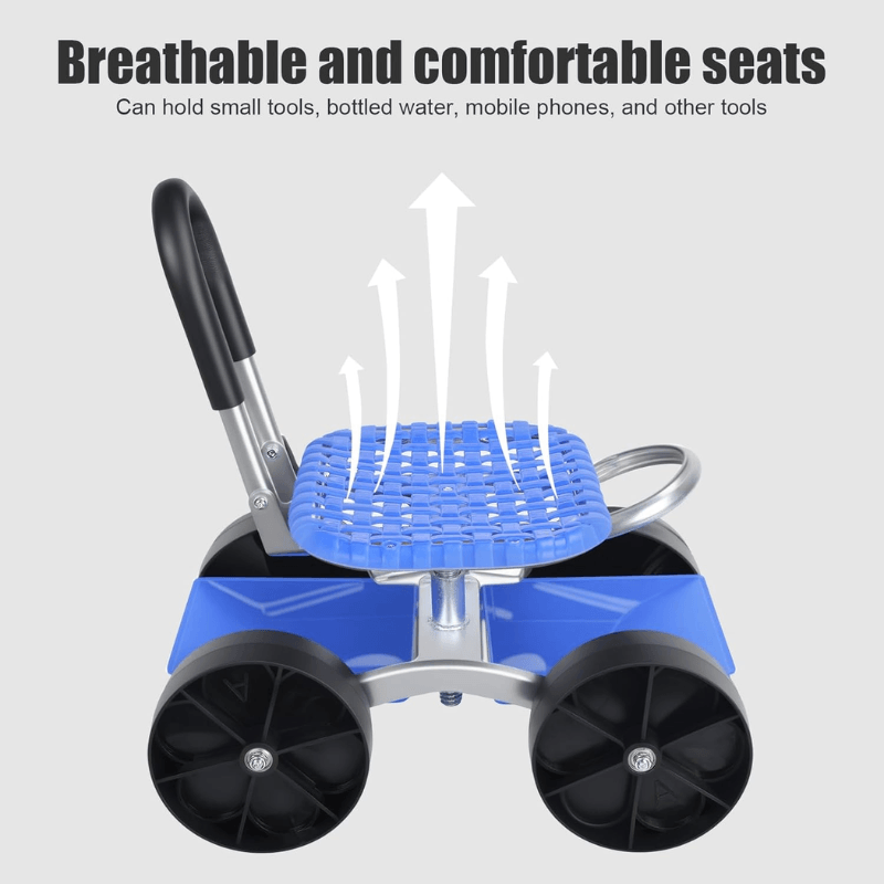 Rolling Garden Seat for Comfortable Gardening and Easy Mobility