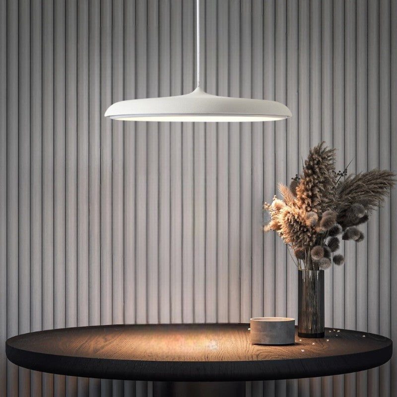 Scandinavian LED Pendant Light with Ultra Slim Disc Design