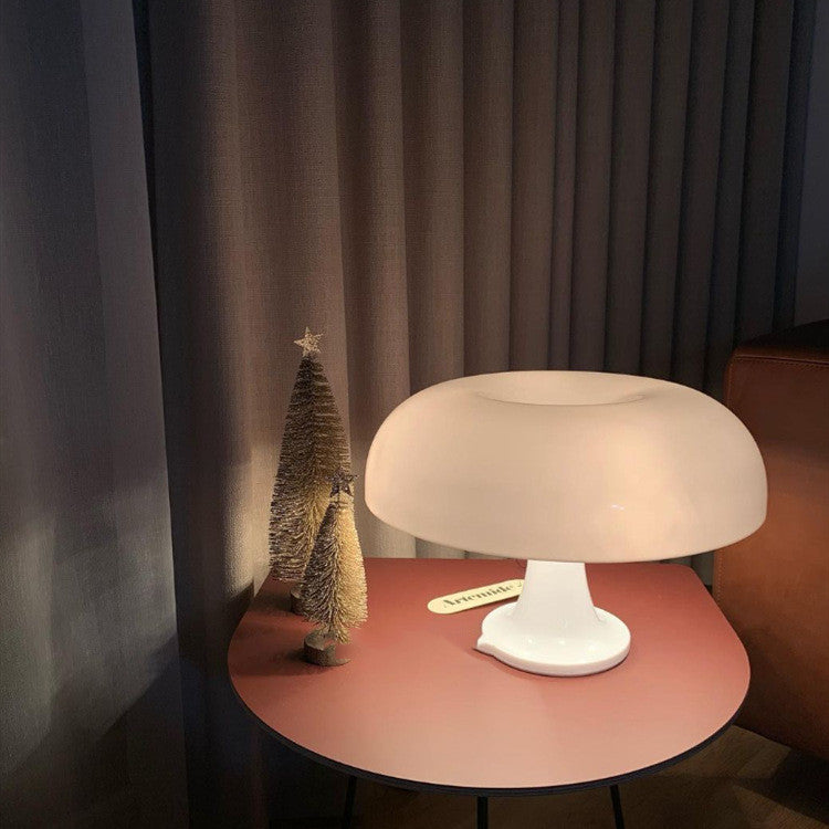 Scandinavian Mushroom Table Lamp with Soft Diffused Glow