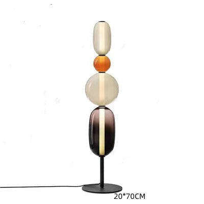 Sculptural Glass Table Lamp with Touch Dimming