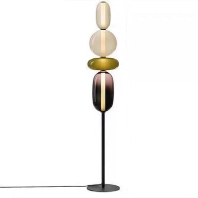 Sculptural Glass Table Lamp with Touch Dimming