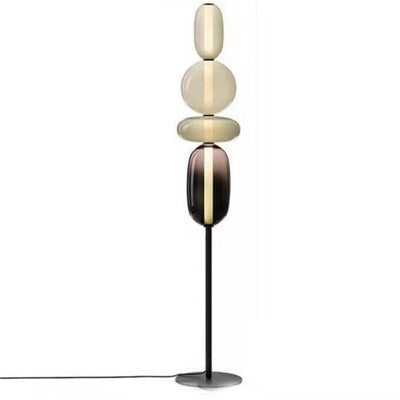Sculptural Glass Table Lamp with Touch Dimming
