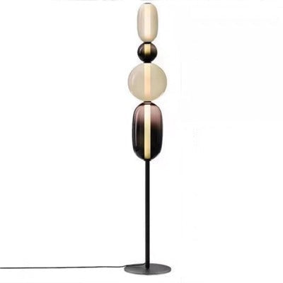 Sculptural Glass Table Lamp with Touch Dimming
